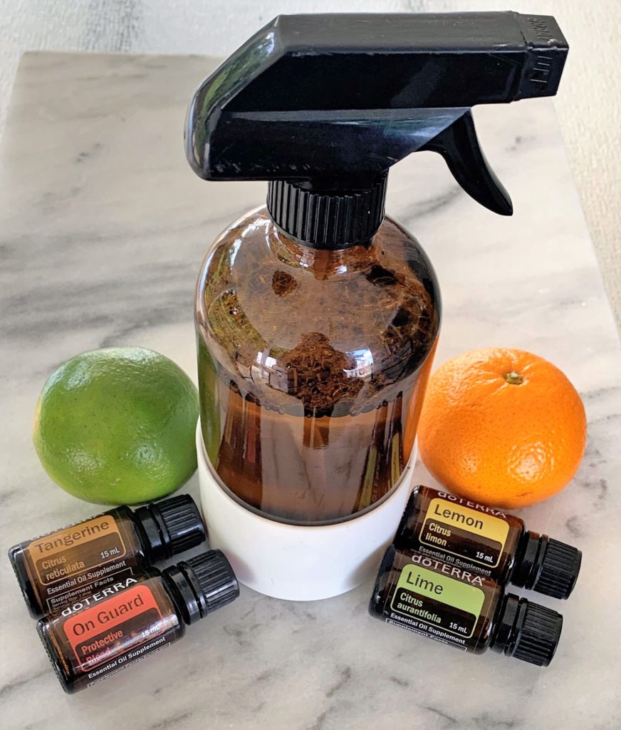 Cleaning with essential oils doterra